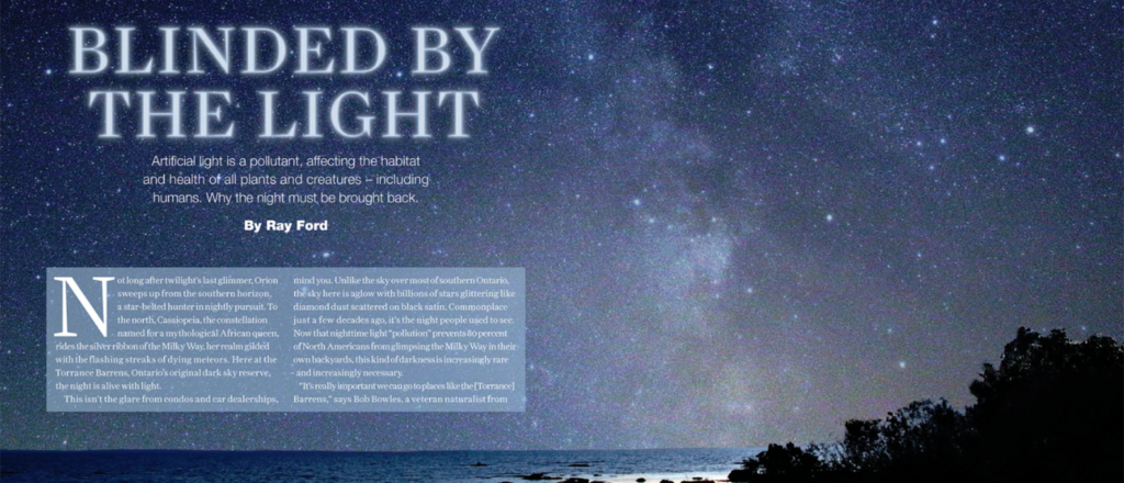 Light Pollution Feature Article Spread